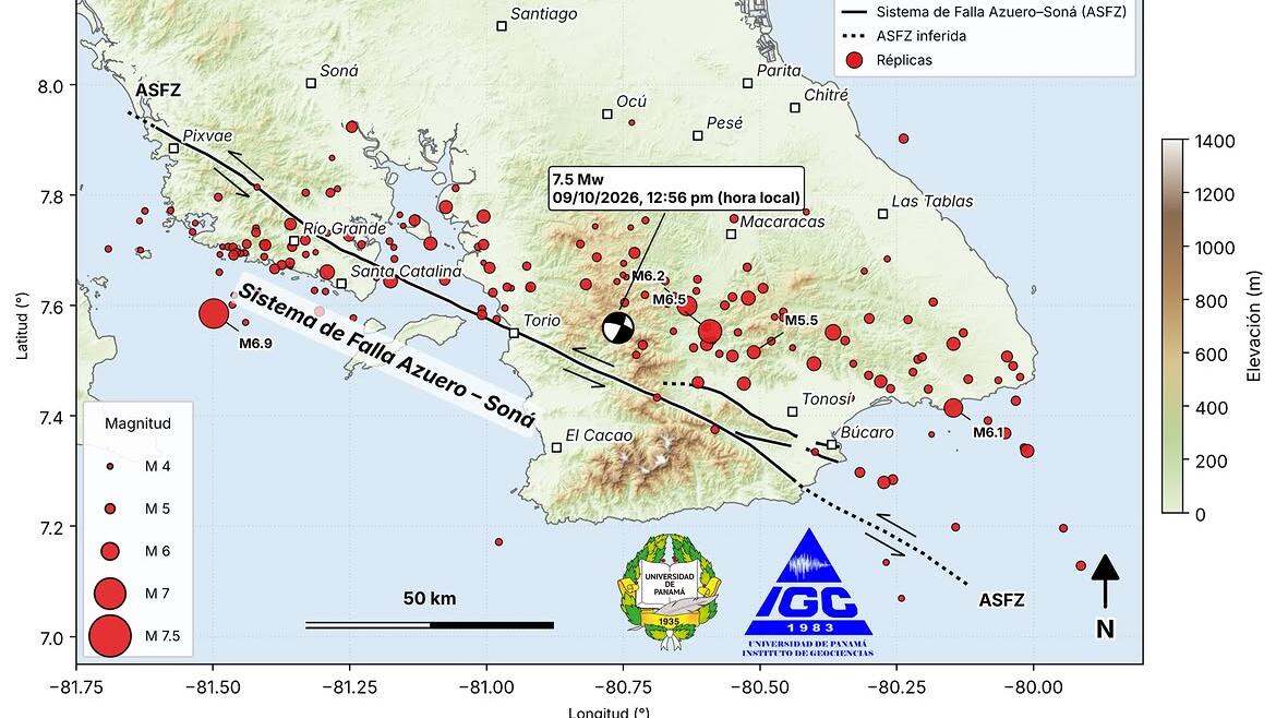 SISMO EN CHIRIQUÍ DEJA 15 VIVIENDAS COLAPSADAS Y MÁS DE 100 CENTROS EDUCATIVOS AFECTADOS